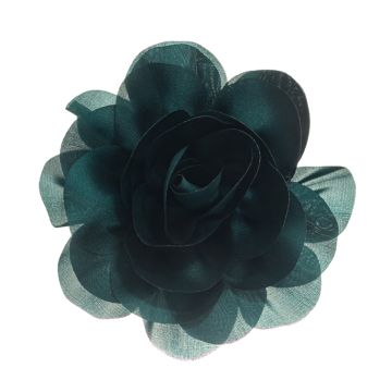 Deep Forest Rose Brooch