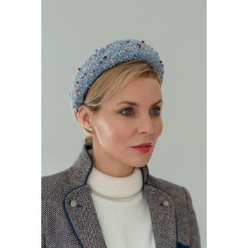 Delphinium Coco Tweed Headband