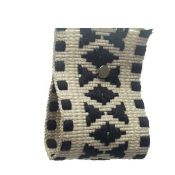 Ecru Black Jacquard