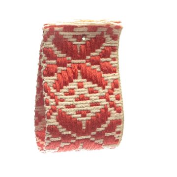 Ecru Coral Jacquard