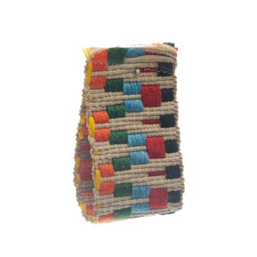 Ecru Multi Jacquard