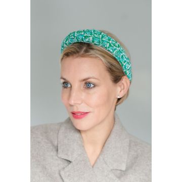 Emerald Tweed Headband