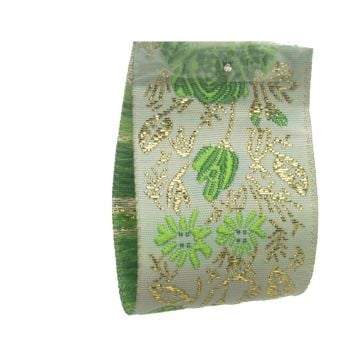 Flirtatious Spring Floral Metallic Jacquard