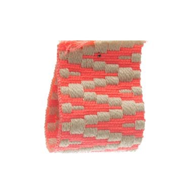 Fluro Coral Jacquard