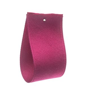 Fuchsia Spun Polyester Satin Ribbon