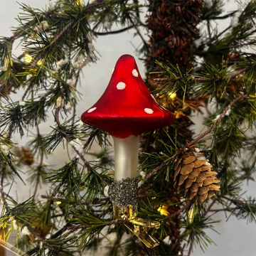Red Glass Mushroom