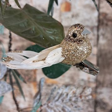 Gold Glitter Bird