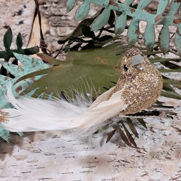 Gold Glitter Bird