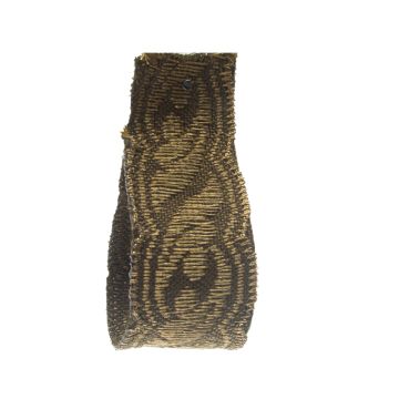 Gold Brown Metallic braid