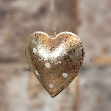 Gold Heart Hanging Decoration