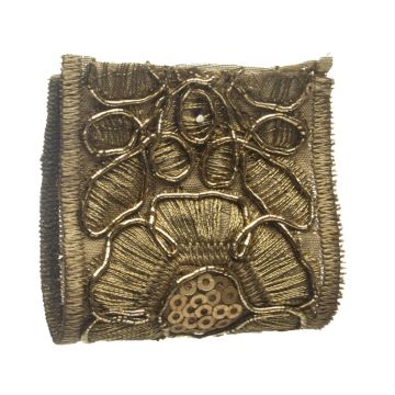 Gold Metallic Floral Jacquard