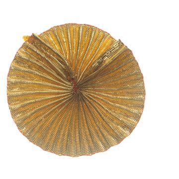 Gold Pleated Metallic Disc
