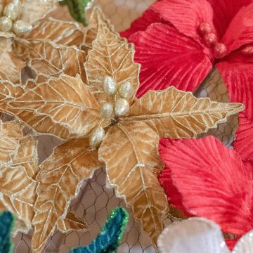 Gold Velvet Poinsettia