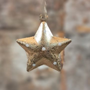 Gold Star Hanging Decoration