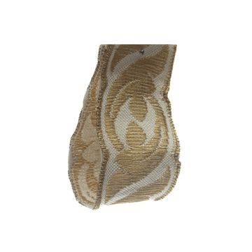 Gold White Metallic braid