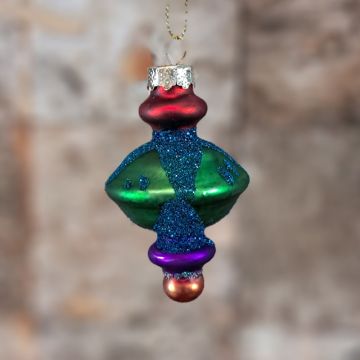 Green Red Glass Decoration