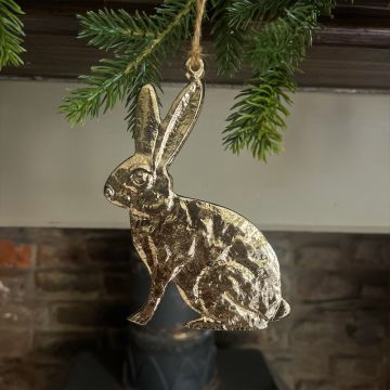 Gold Hanging Hare