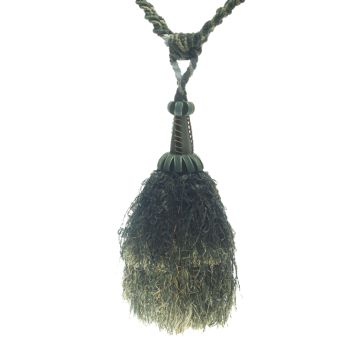 Hellebore Green Velvet Tie-Back