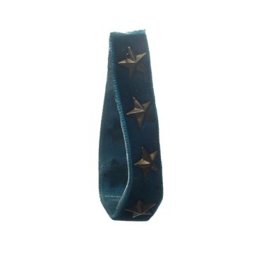 Himalayan Poppy Iron on Velvet with Stars