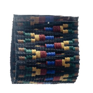 Black Royal Blue Jacquard