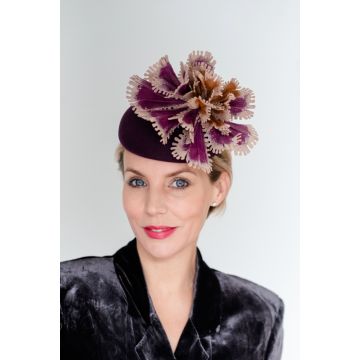 Wine Kid Leather Flower Percher