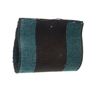 Kingfisher Metallic Stretch Grosgrain