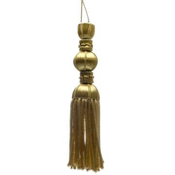 Gold Metallic Key Tassel