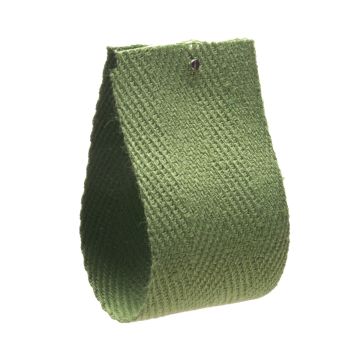 Leaf Green Cotton Herringbone