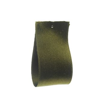 Leaf Green Silk Satin Ribbon