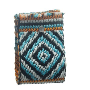 Light Aquamarine and Pitch Jacquard