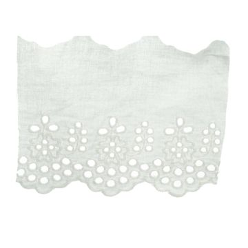 Lily of the Valley Cotton Embroidered Lace