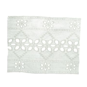Lily of the Valley Cotton Embroidered Lace