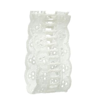 Lily of the Valley Cotton Embroidered Lace