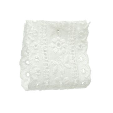 Lily of the Valley Cotton Embroidered Lace
