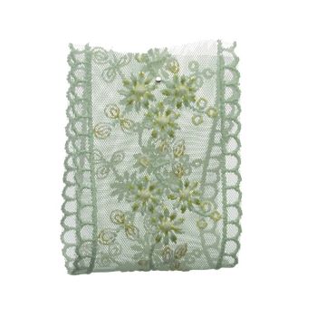 Moroccan Mint Tea Embroidered Lace