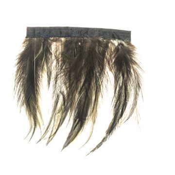 Natural Grizzly Schlappen Fringe