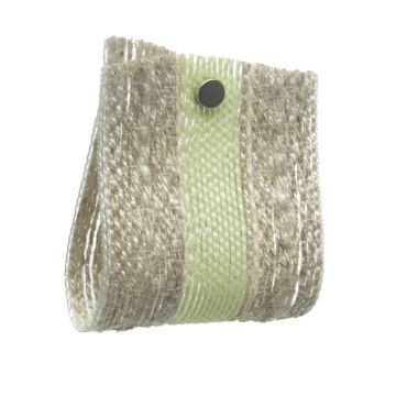 Nicotiana Green Coloured Stripe Jacquard