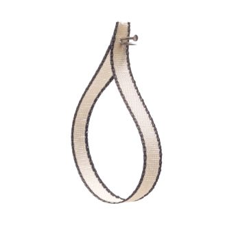 Oyster Shell Coloured Edge Ribbon D