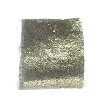 Pale Slate Metallic Raw Edge 10m Roll