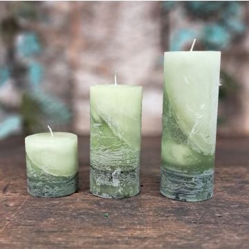 Pale Slate Ombre Candle