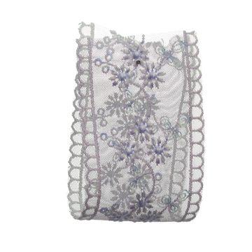 Pale Stock Embroidered Lace