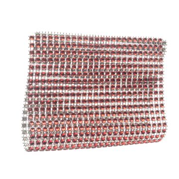 Peonie Red Crystal Braid