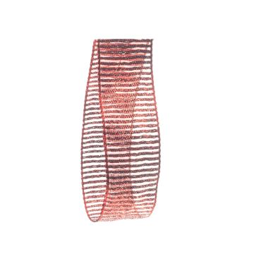 Peonie Red Wired Ribbon