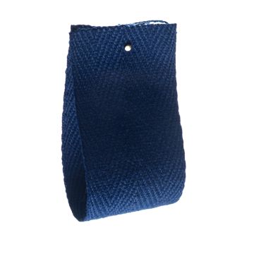 Pitch Blue Cotton Herringbone