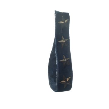 Pitch Blue Iron on Velvet with Stars