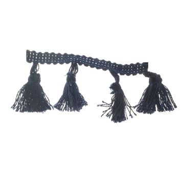 Pitch Blue Tassel Fringe