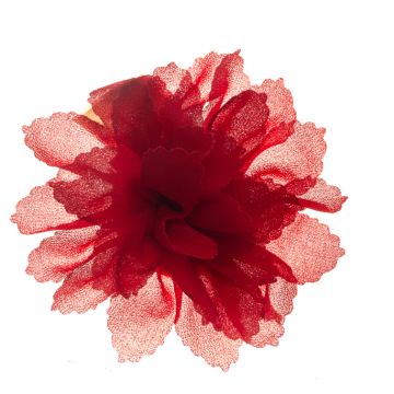 Post Box Red Flower on Clip