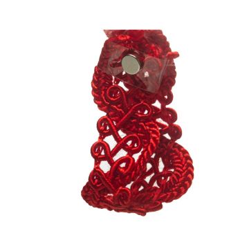Post Box Red Scroll braid
