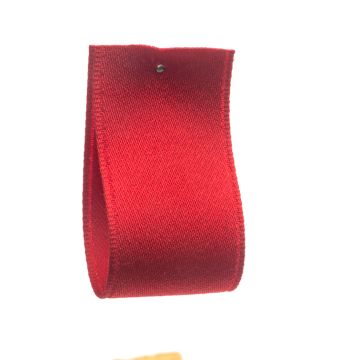 Post Box Red Spun Polyester Satin Ribbon