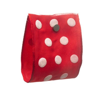 Post Box Red Wired Dot Ribbon
